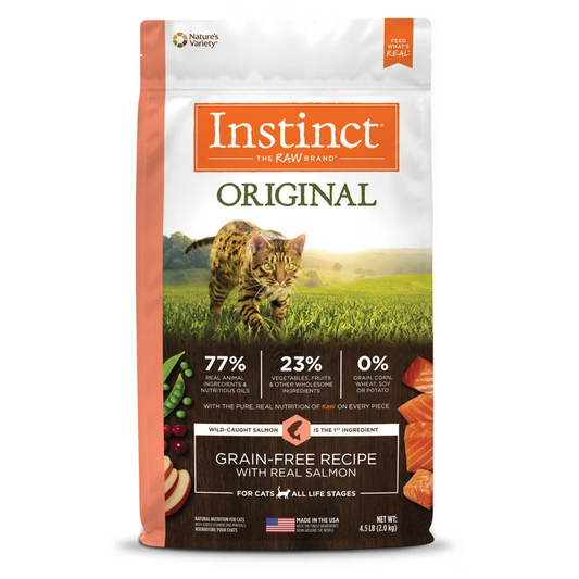 Nature’s Variety Instinct (本能) Original 經典無穀物 三文魚 全貓 乾糧  4.5 lb/10 lb