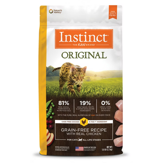 Nature’s Variety Instinct (本能) Original 經典無穀物 雞肉 全貓 乾糧  5 lb/10 lb