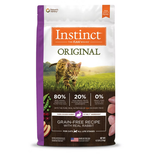 Nature’s Variety Instinct (本能) Original 經典無穀物 兔肉 全貓 乾糧  4.5 lb/10 lb