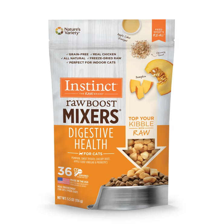 Nature’s Variety Instinct (本能) Mixers 凍乾生肉  健康消化系統 貓用伴糧 5.5 oz