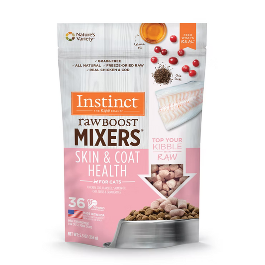 Nature’s Variety Instinct (本能) Mixers 凍乾生肉 健康皮膚毛髮 貓用伴糧 5.5 oz