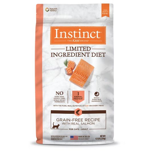 Nature’s Variety Instinct (本能) Limited Ingredient Diet 單一蛋白 三文魚 貓用乾糧 4.5 lbs