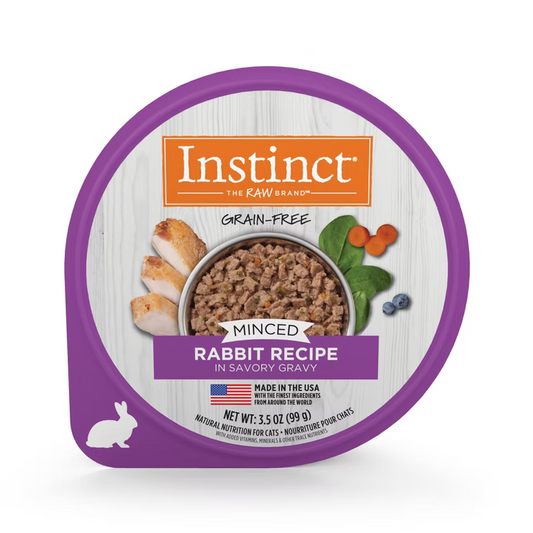 Nature’s Variety Instinct (本能) Original Minced Cup 無穀物免治杯杯 兔肉 濕糧 3.5 oz
